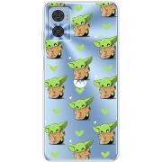 Прозрачный чехол BoxFace Motorola E22/E22i Pattern Baby Yoda