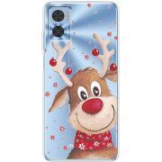 Прозрачный чехол BoxFace Motorola E22/E22i Winter Deer