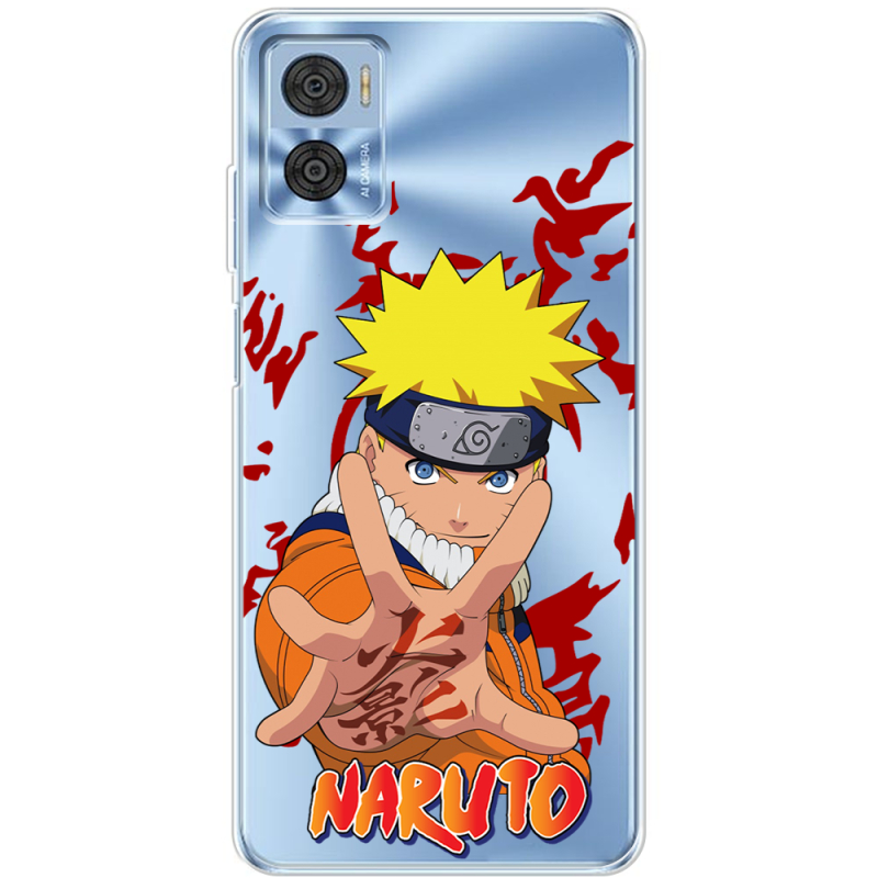 Прозрачный чехол BoxFace Motorola E22/E22i Naruto