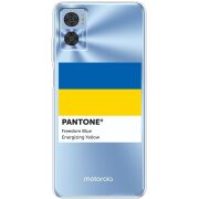 Прозрачный чехол BoxFace Motorola E22/E22i Pantone вільний синій