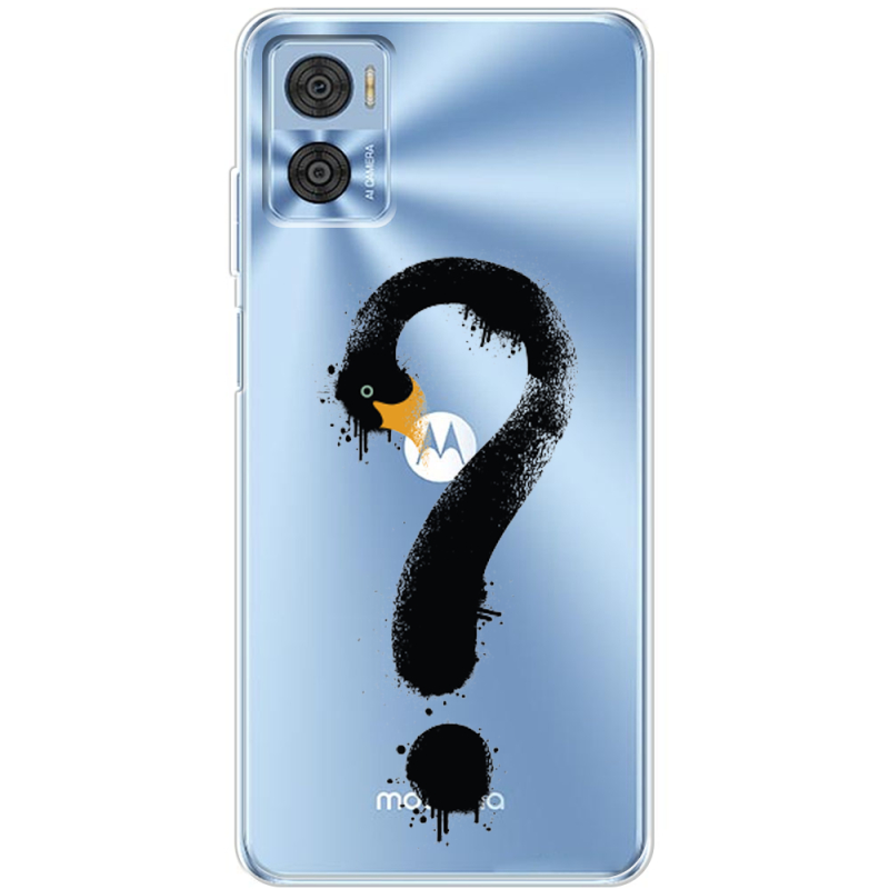 Прозрачный чехол BoxFace Motorola E22/E22i Swan question