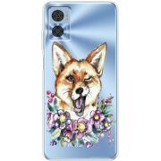 Прозрачный чехол BoxFace Motorola E22/E22i Winking Fox