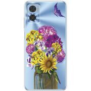 Прозрачный чехол BoxFace Motorola E22/E22i My Bouquet