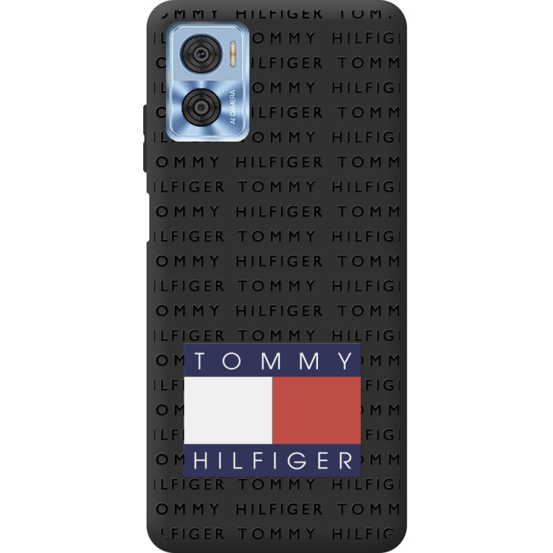 Черный чехол BoxFace Motorola E22/E22i Tommy Print