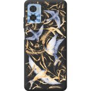 Черный чехол BoxFace Motorola E22/E22i Ластівки