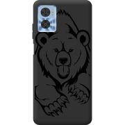 Черный чехол BoxFace Motorola E22/E22i Grizzly Bear