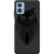 Черный чехол BoxFace Motorola E22/E22i Owl