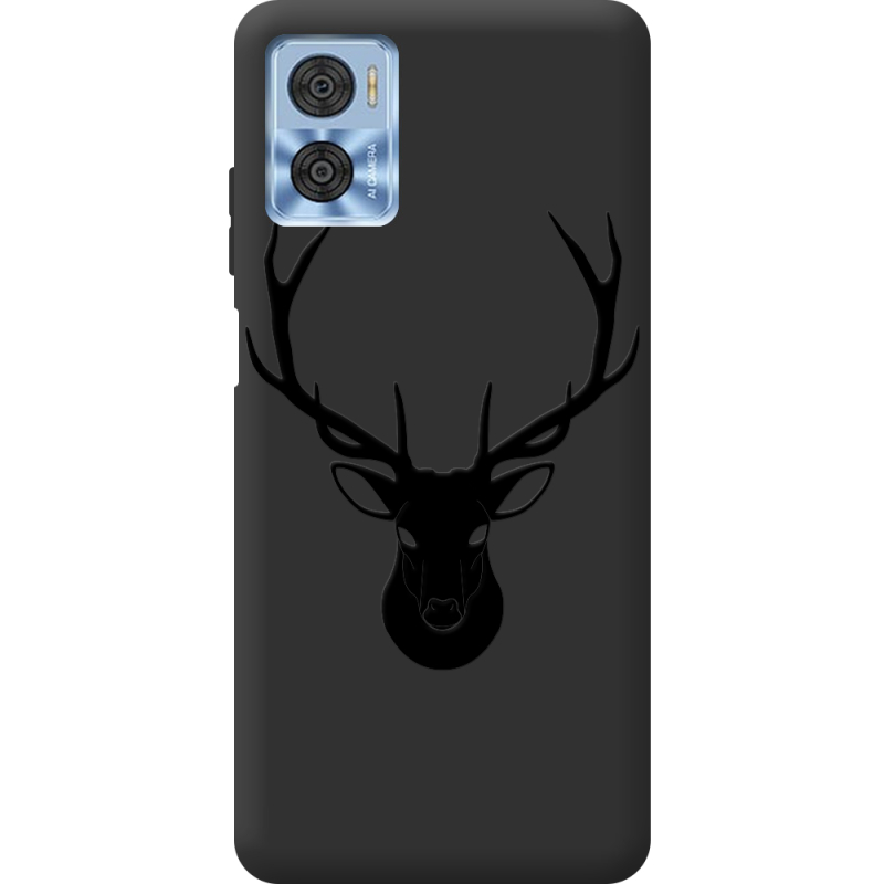 Черный чехол BoxFace Motorola E22/E22i Deer