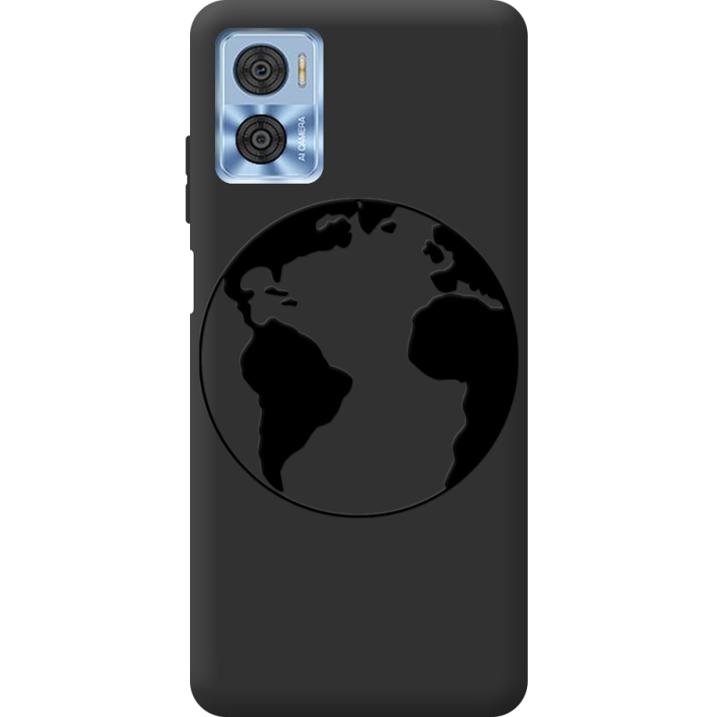 Черный чехол BoxFace Motorola E22/E22i Earth