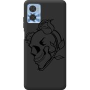 Черный чехол BoxFace Motorola E22/E22i Skull and Roses