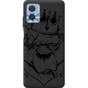 Черный чехол BoxFace Motorola E22/E22i Bear King