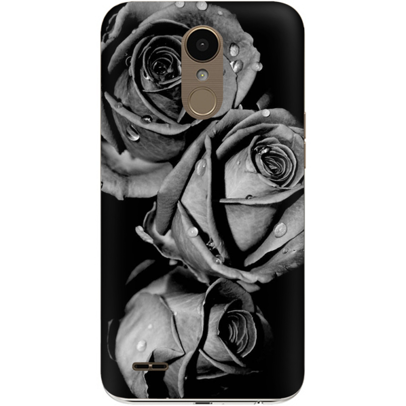Чехол Uprint LG K10 (2017) M250 Black and White Roses