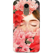 Чехол Uprint LG K10 (2017) M250 Girl in Flowers