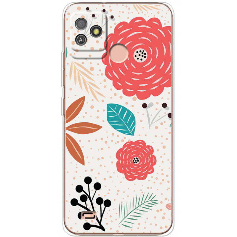 Чехол BoxFace Tecno POP 5 GO Line Flowers