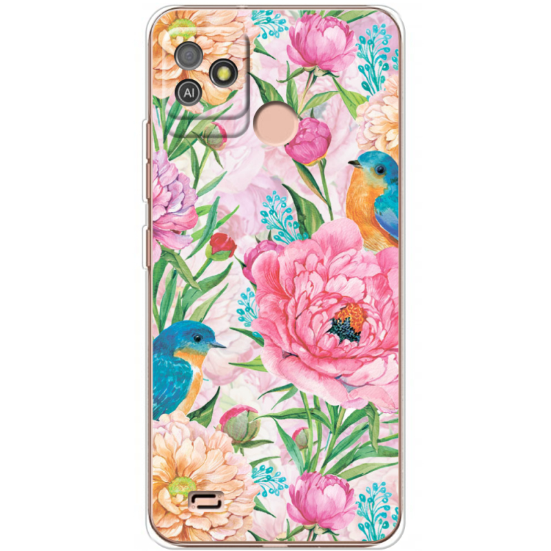 Чехол BoxFace Tecno POP 5 GO Birds in Flowers