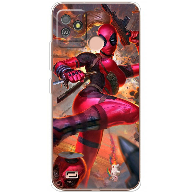 Чехол BoxFace Tecno POP 5 GO Woman Deadpool