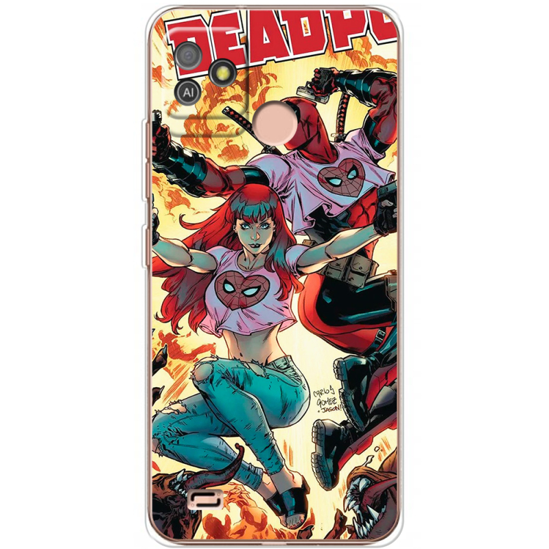 Чехол BoxFace Tecno POP 5 GO Deadpool and Mary Jane