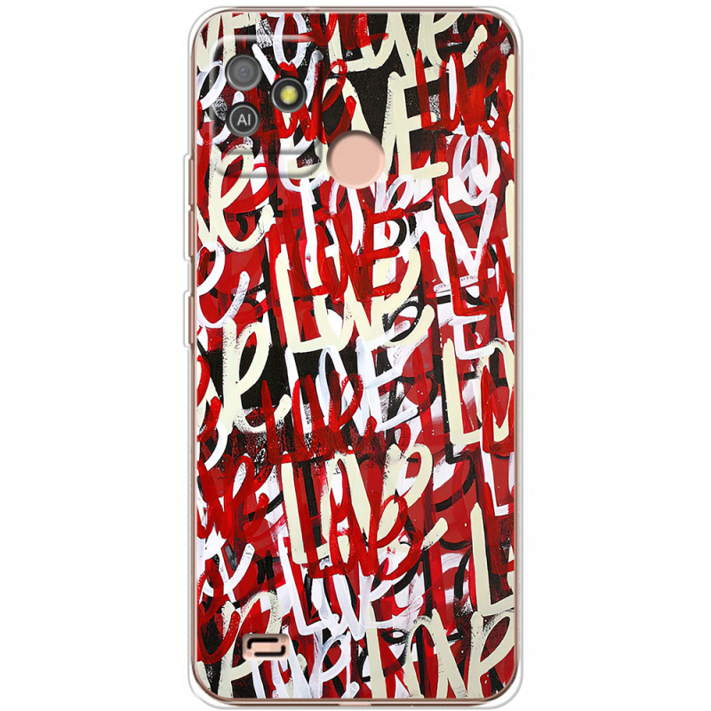 Чехол BoxFace Tecno POP 5 GO Love Graffiti