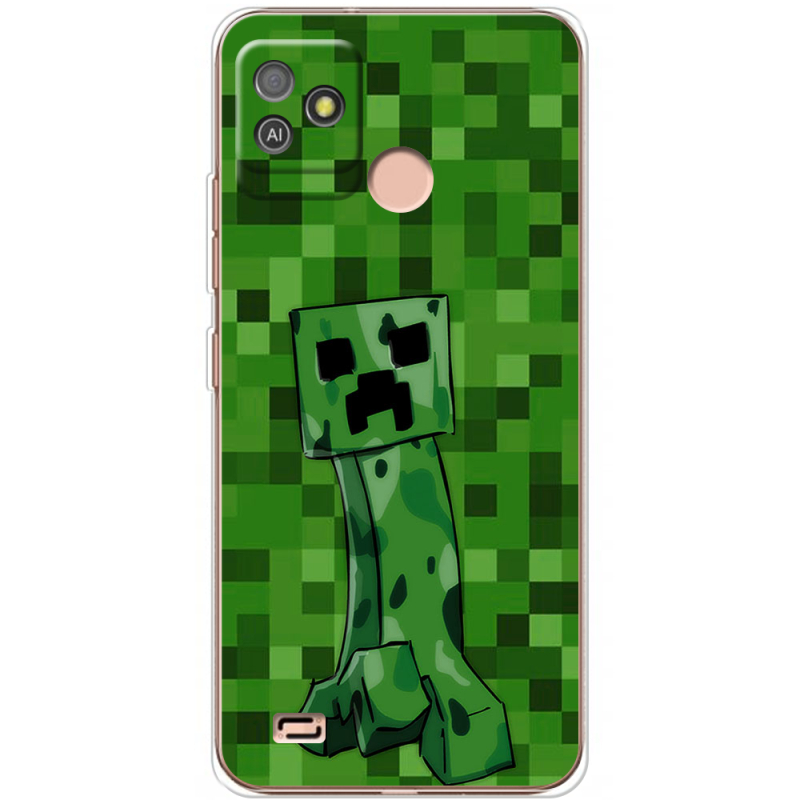 Чехол BoxFace Tecno POP 5 GO Minecraft Creeper