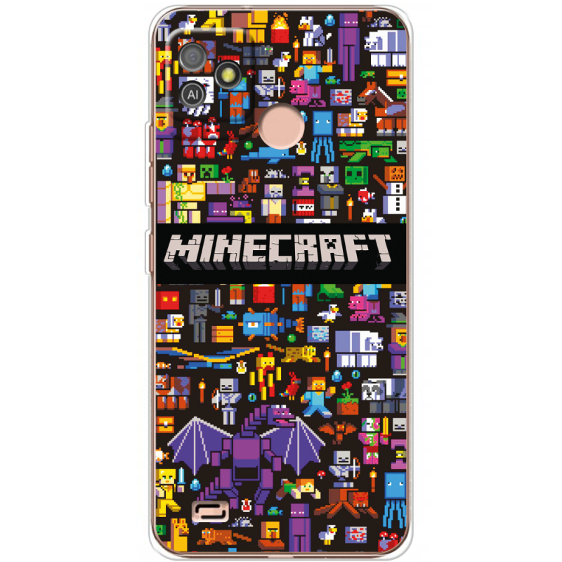 Чехол BoxFace Tecno POP 5 GO Minecraft Mobbery