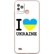 Чехол BoxFace Tecno POP 5 GO I love Ukraine