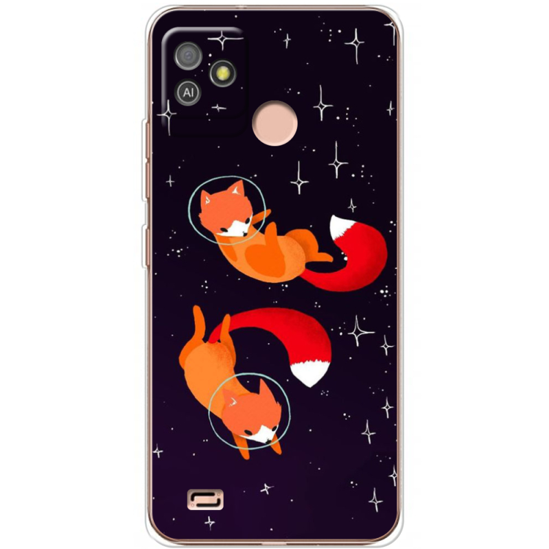 Чехол BoxFace Tecno POP 5 GO Fox-Astronauts