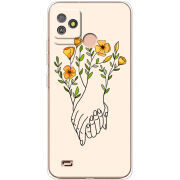 Чехол BoxFace Tecno POP 5 GO Flower Hands