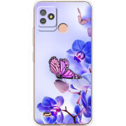 Чехол BoxFace Tecno POP 5 GO Orchids and Butterflies