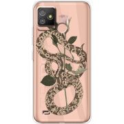 Прозрачный чехол BoxFace Tecno POP 5 GO Glamor Snake