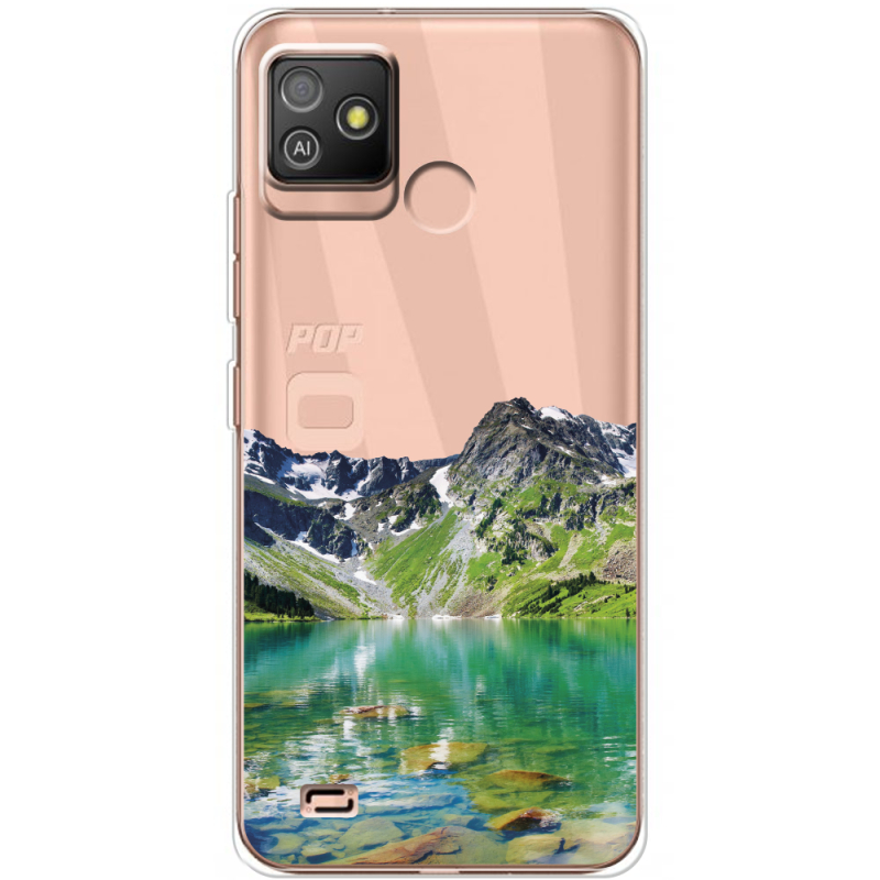 Прозрачный чехол BoxFace Tecno POP 5 GO Green Mountain