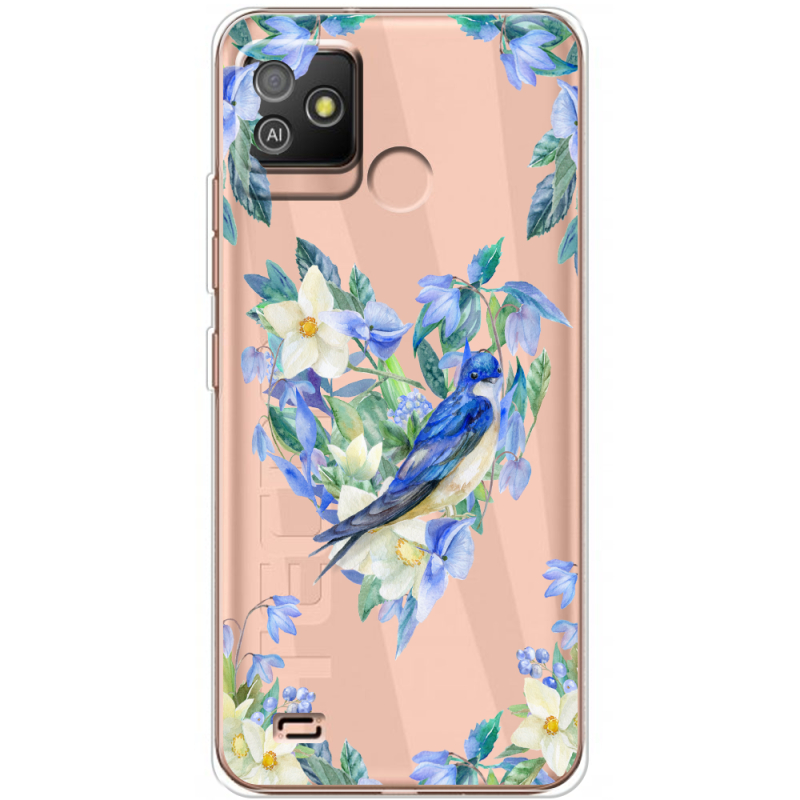 Прозрачный чехол BoxFace Tecno POP 5 GO Spring Bird