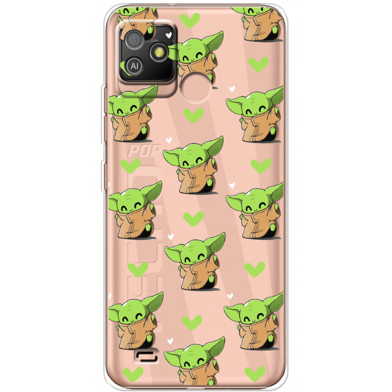 Прозрачный чехол BoxFace Tecno POP 5 GO Pattern Baby Yoda