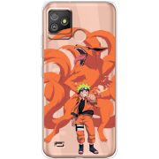 Прозрачный чехол BoxFace Tecno POP 5 GO Naruto and Kurama