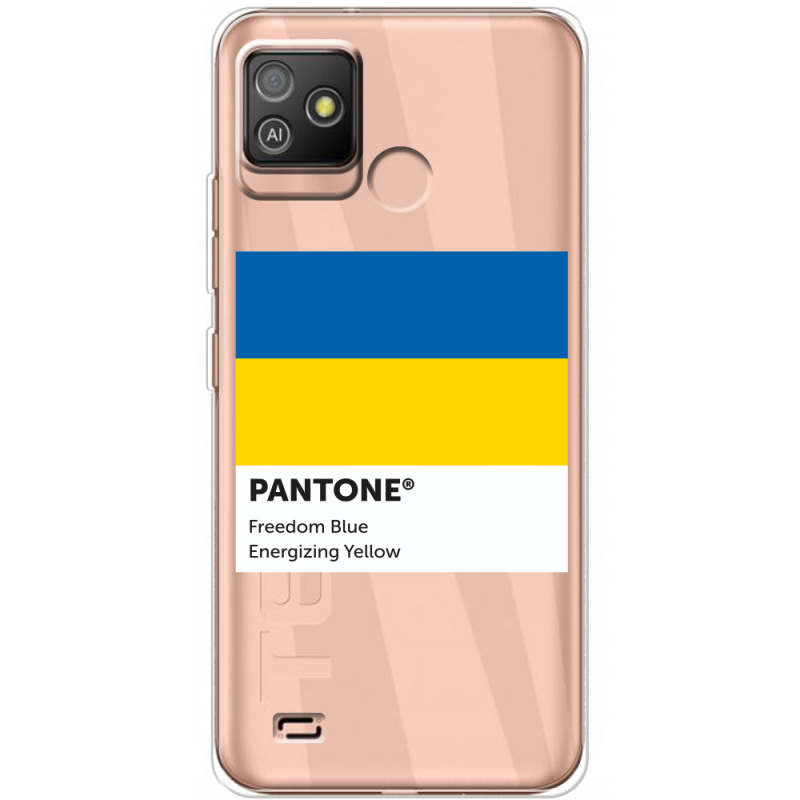 Прозрачный чехол BoxFace Tecno POP 5 GO Pantone вільний синій