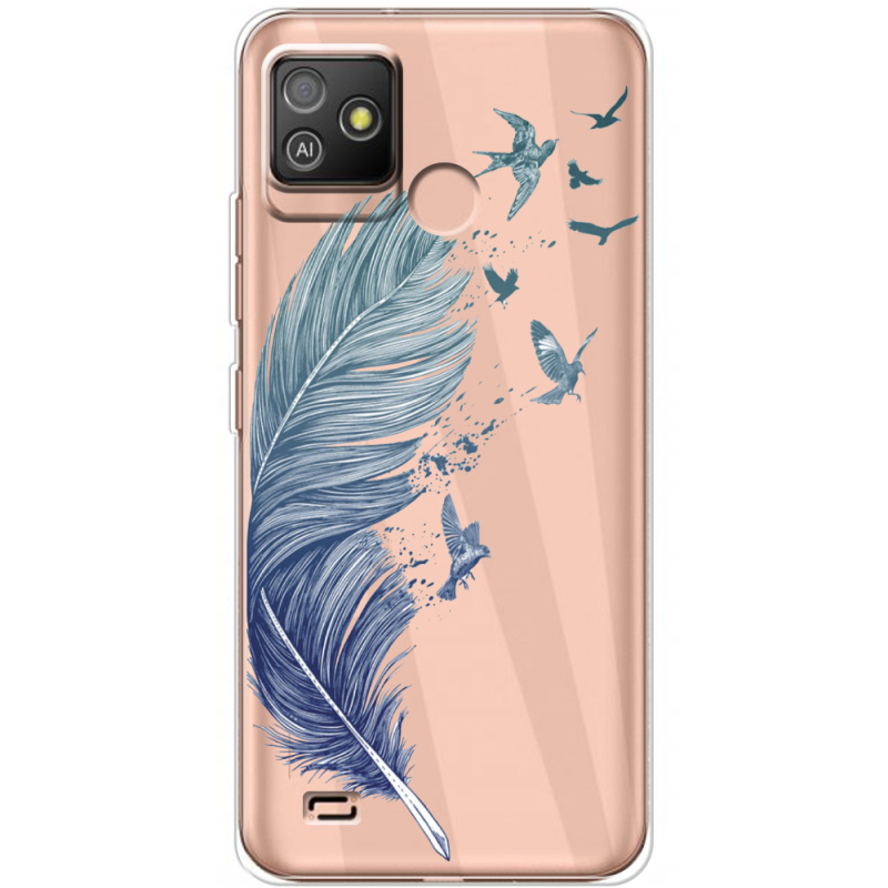 Прозрачный чехол BoxFace Tecno POP 5 GO Feather