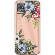 Прозрачный чехол BoxFace Tecno POP 5 GO Floral