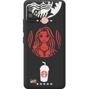 Черный чехол BoxFace Tecno POP 5 GO RedWhite Coffee