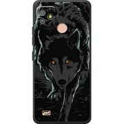 Черный чехол BoxFace Tecno POP 5 GO Wolf