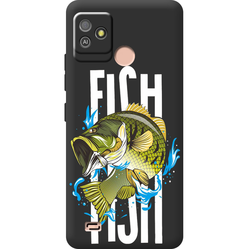 Черный чехол BoxFace Tecno POP 5 GO Fish