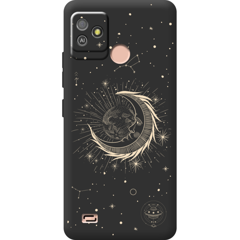 Черный чехол BoxFace Tecno POP 5 GO Moon