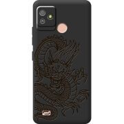 Черный чехол BoxFace Tecno POP 5 GO Chinese Dragon