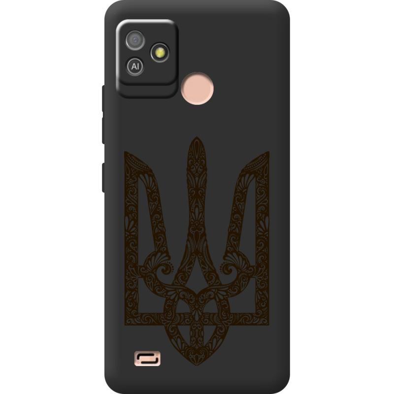 Черный чехол BoxFace Tecno POP 5 GO Ukrainian Trident