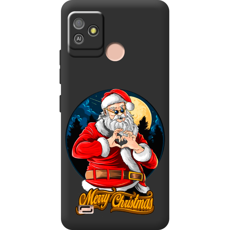 Черный чехол BoxFace Tecno POP 5 GO Cool Santa