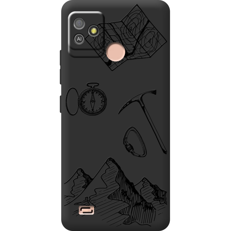 Черный чехол BoxFace Tecno POP 5 GO Mountains