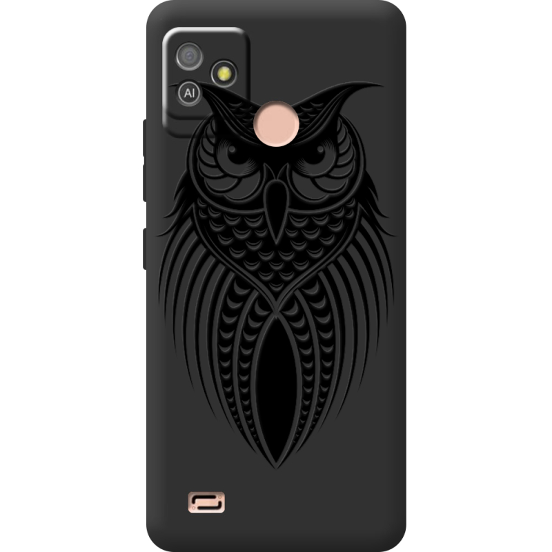 Черный чехол BoxFace Tecno POP 5 GO Owl