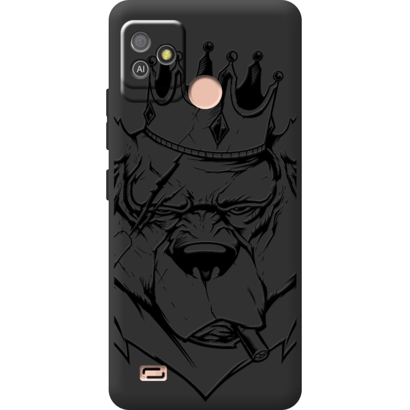 Черный чехол BoxFace Tecno POP 5 GO Bear King