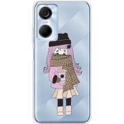 Прозрачный чехол BoxFace Tecno POP 6 Pro Winter Morning Girl