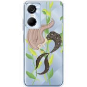 Прозрачный чехол BoxFace Tecno POP 6 Pro Cute Mermaid