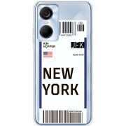 Прозрачный чехол BoxFace Tecno POP 6 Pro Ticket New York