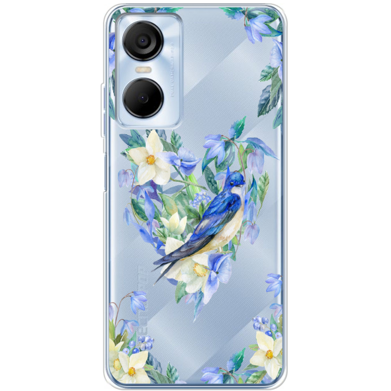 Прозрачный чехол BoxFace Tecno POP 6 Pro Spring Bird